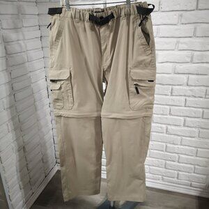 BC Clothing Co. Men's Size XXL Tan Zip Off Pants / Cargo Shorts
